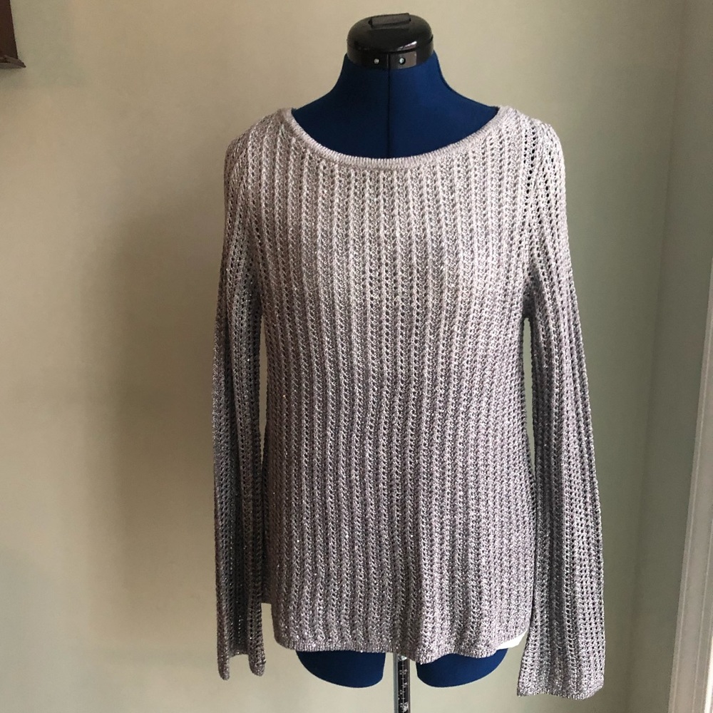 White House Black Market Grey Sweater
